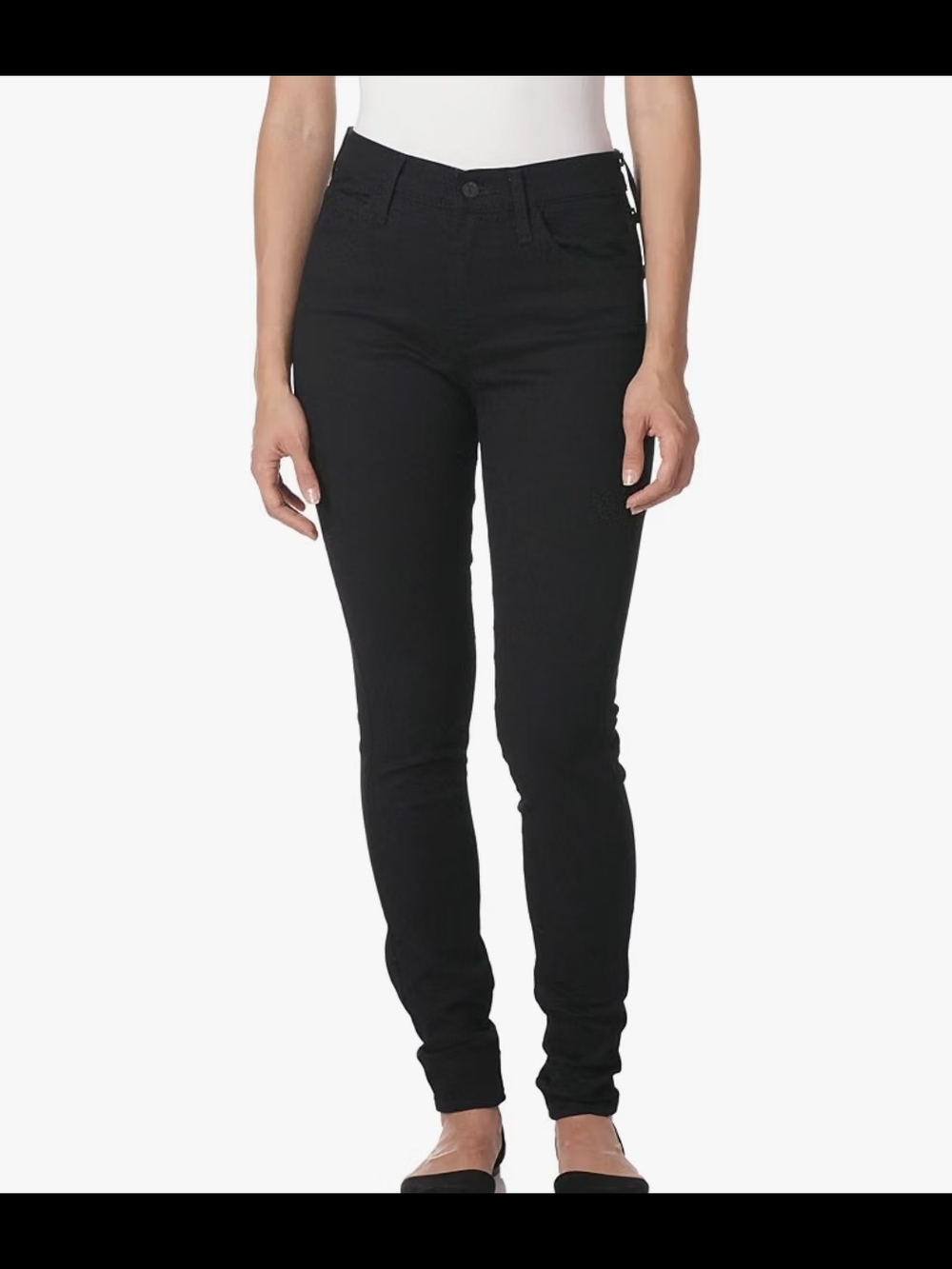 TWO New Levi's Super Skinny Women's Black Stretch Jeans 26 x 30